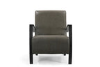 Set of Three Brown Solid Wood Round Solid Furniture Set
