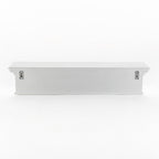 Six Hook 39" White Solid Wood Wall Mount Coat Rack