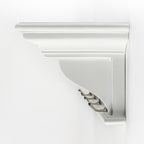 Four Hook 28" White Solid Wood Wall Mount Coat Rack
