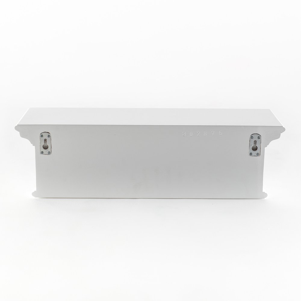Four Hook 28" White Solid Wood Wall Mount Coat Rack