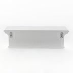 Four Hook 28" White Solid Wood Wall Mount Coat Rack
