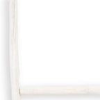 59" White Distressed Solid Wood Four Step Ladder Shelf