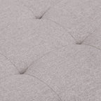 34" Cloud And Dark Brown Tufted Ottoman With Storage