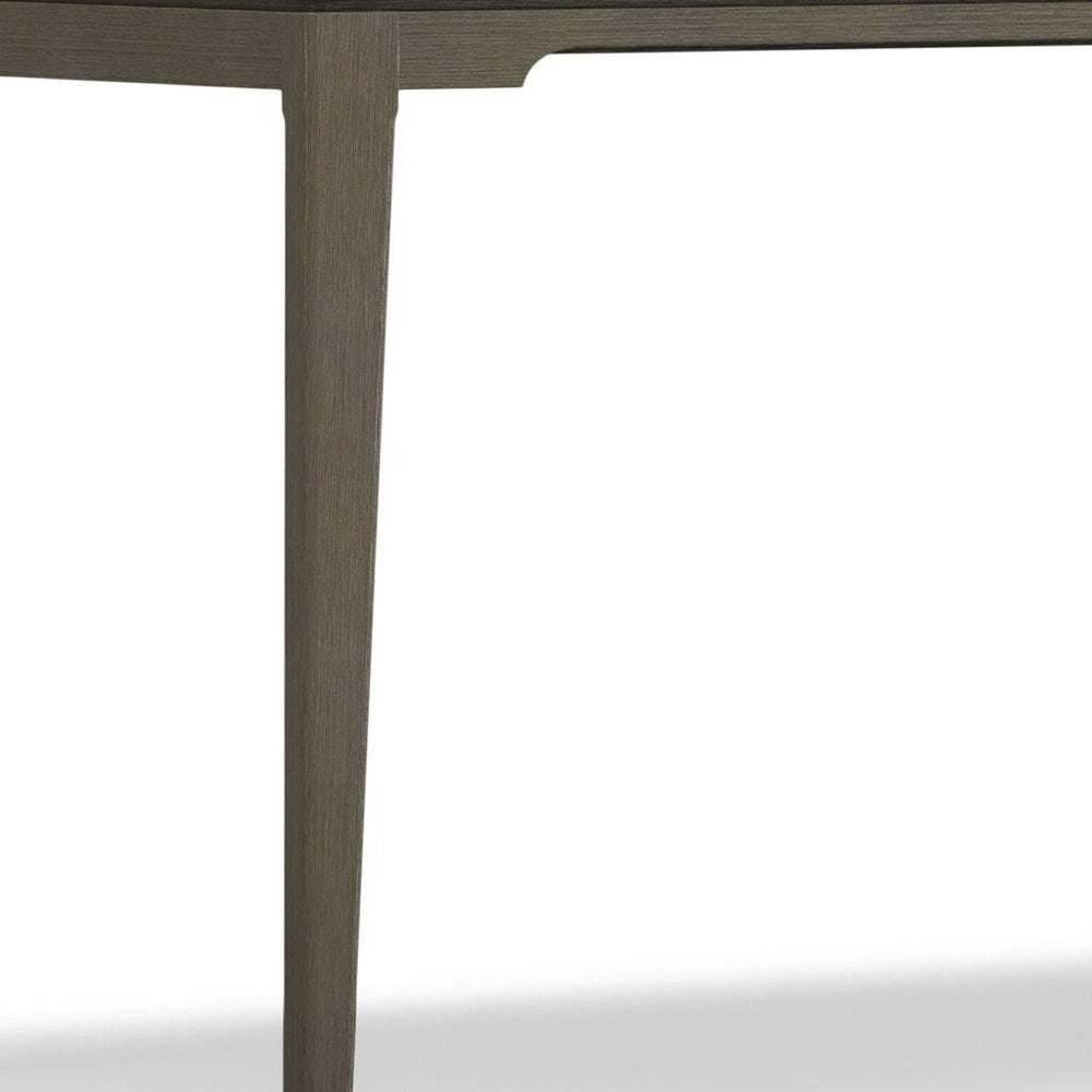 60" Black Solid Wood Writing Desk With Two Drawers