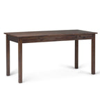 60" Brown and Charcoal Solid Wood Computer Desk