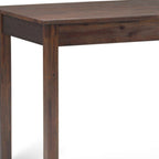 60" Brown and Charcoal Solid Wood Computer Desk