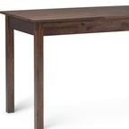 60" Brown and Charcoal Solid Wood Computer Desk