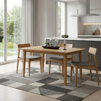 60" Oak Wood Dining Table