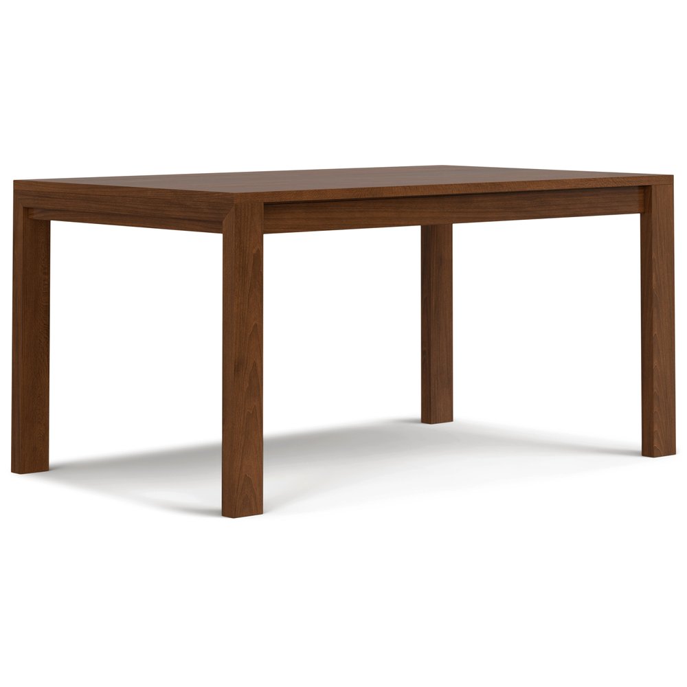 60" Walnut Wood Dining Table