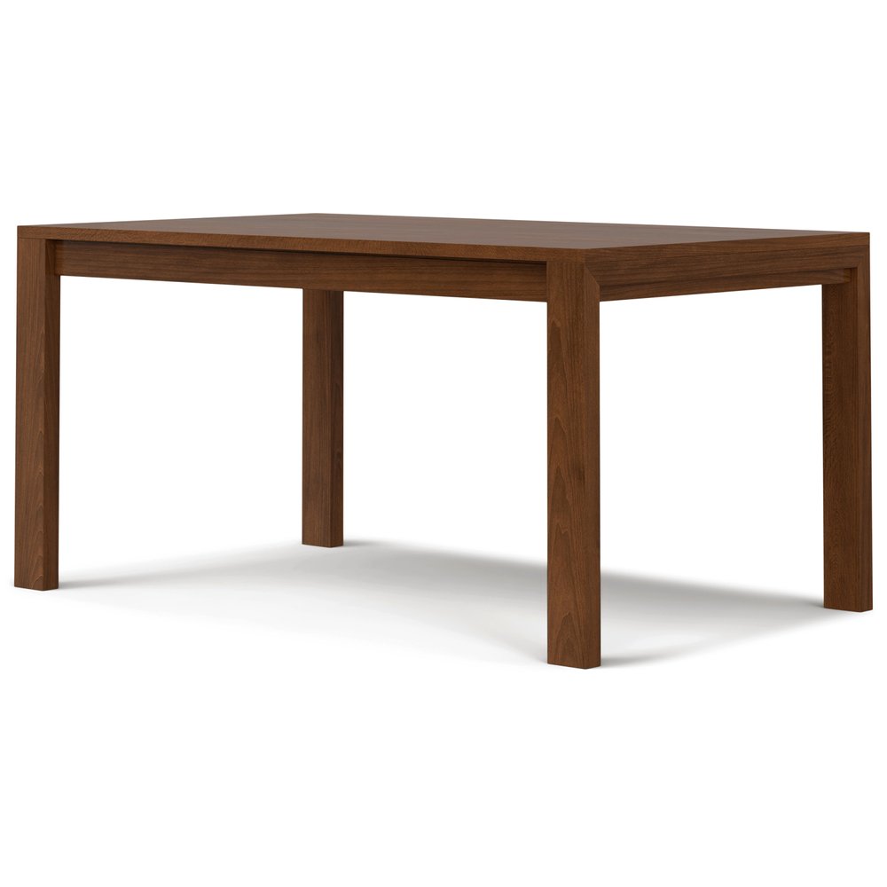 60" Walnut Wood Dining Table