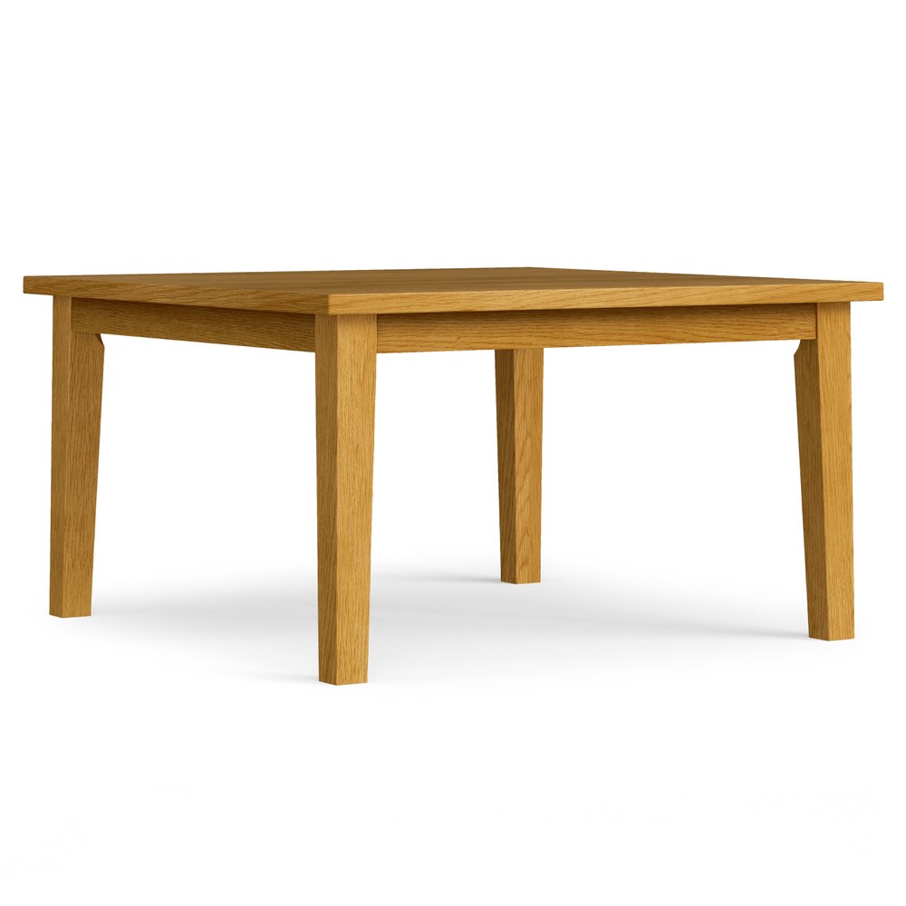 54" Oak Wood Square Dining Table