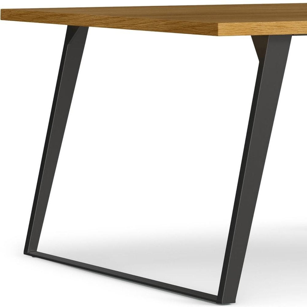 54" Walnut And Graphite Wood And Iron Frame Base Square Dining Table