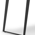 72" Walnut And Black Solid Wood And Iron Frame Base Live Edge Dining Table