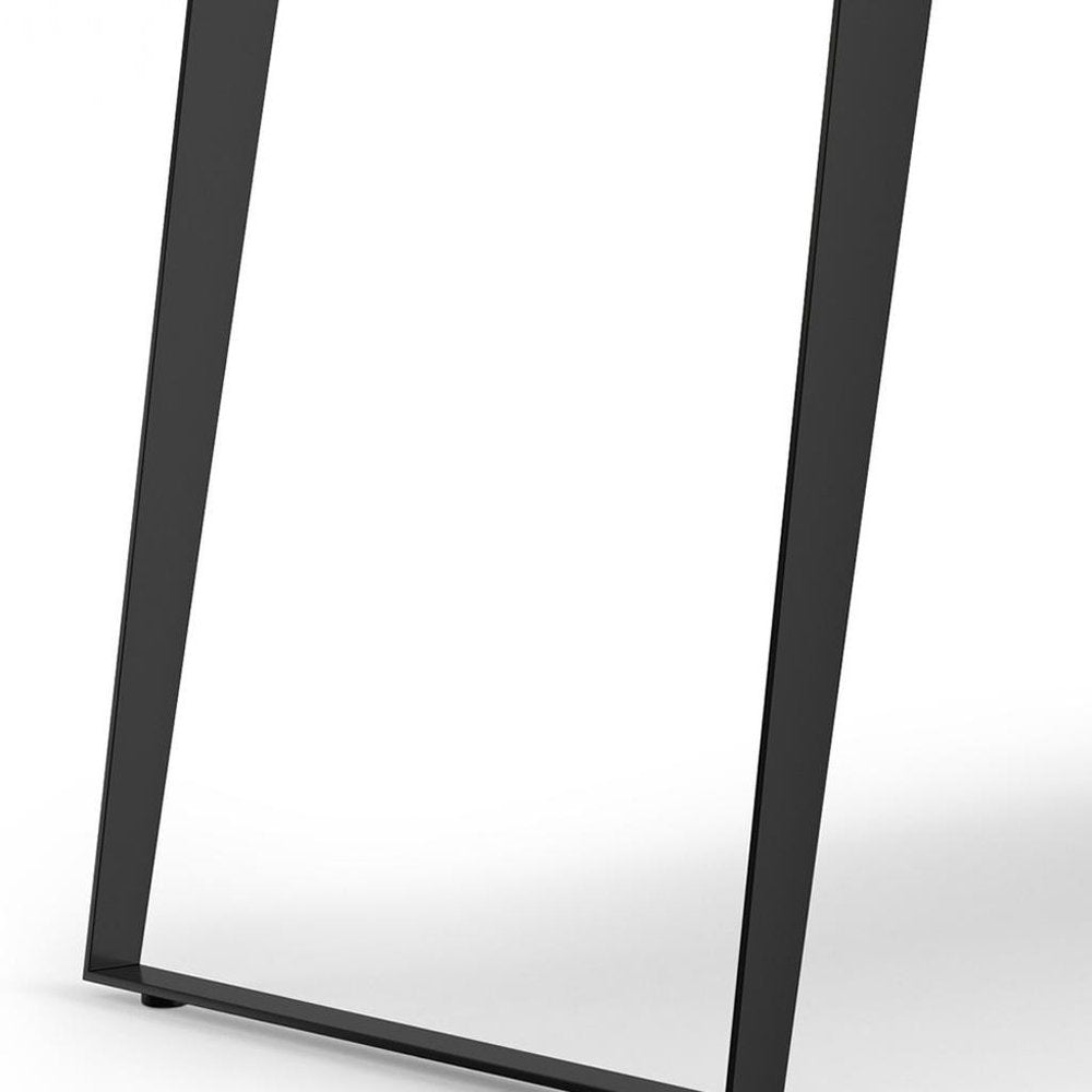 72" Walnut And Black Solid Wood And Iron Frame Base Live Edge Dining Table