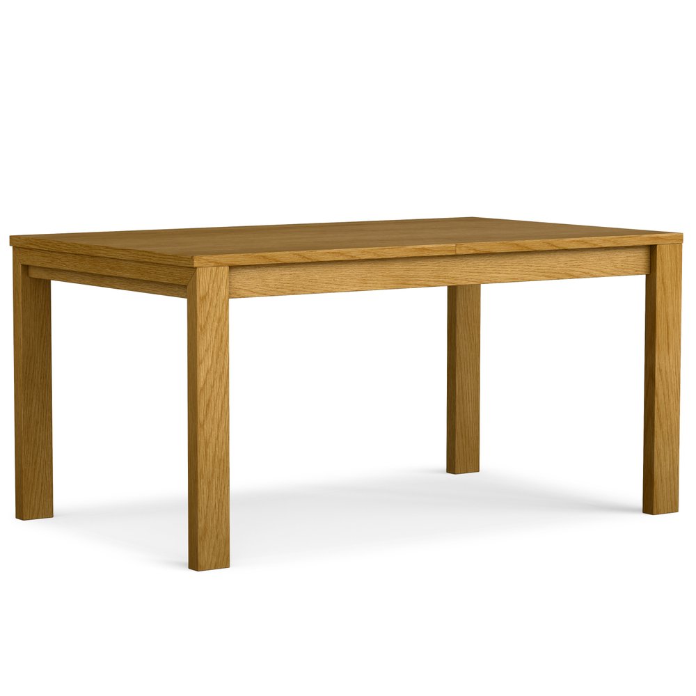 60" Oak Wood Butterfly Leaf Extendable Dining Table