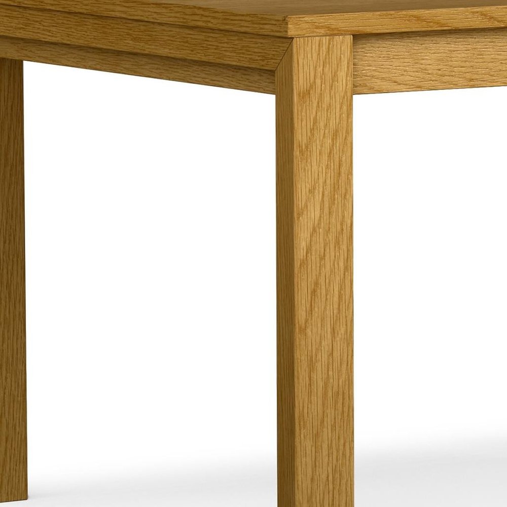 60" Oak Wood Butterfly Leaf Extendable Dining Table