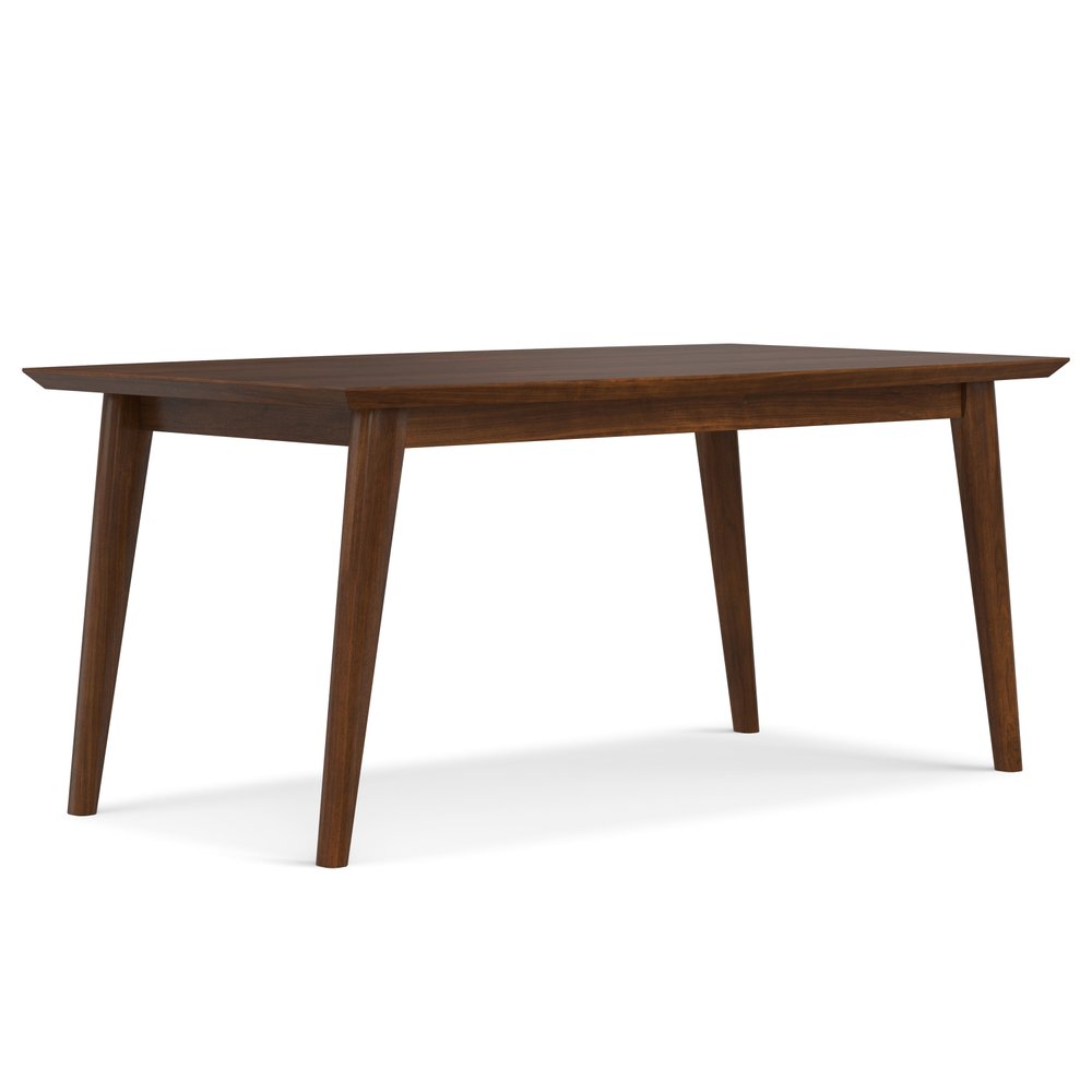66" Walnut Wood Dining Table