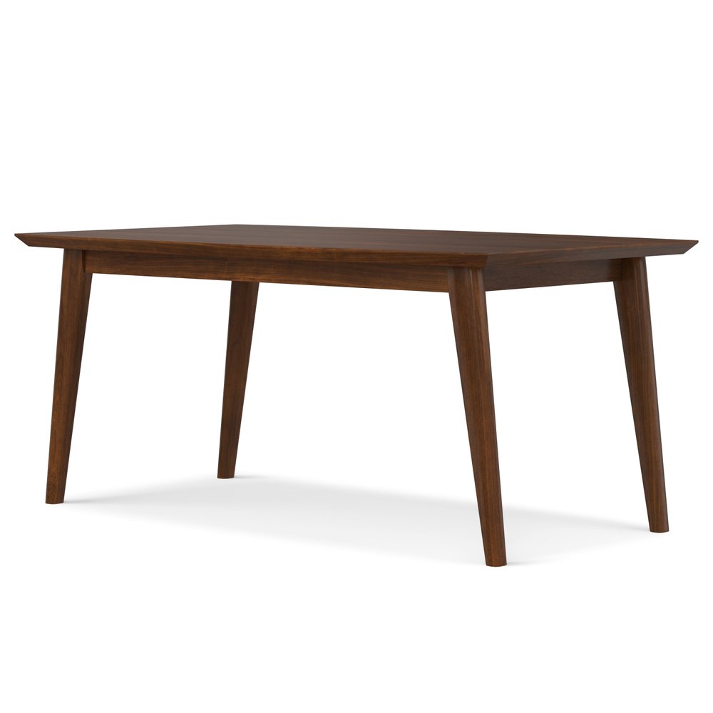 66" Walnut Wood Dining Table