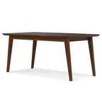 66" Walnut Wood Dining Table