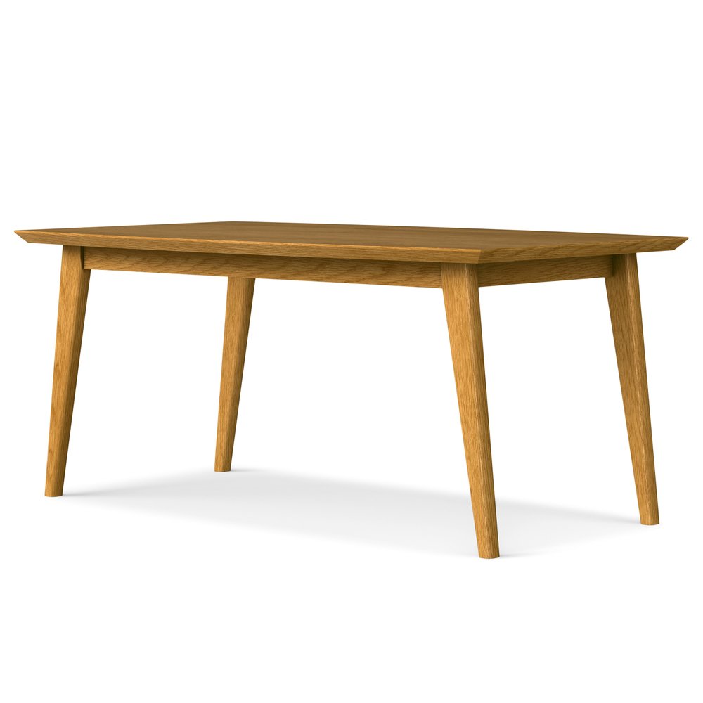66" Walnut Wood Dining Table
