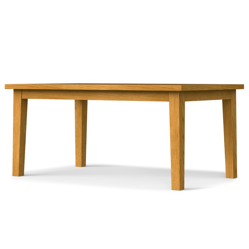 66" Oak Wood Dining Table