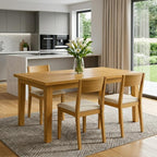 66" Oak Wood Dining Table