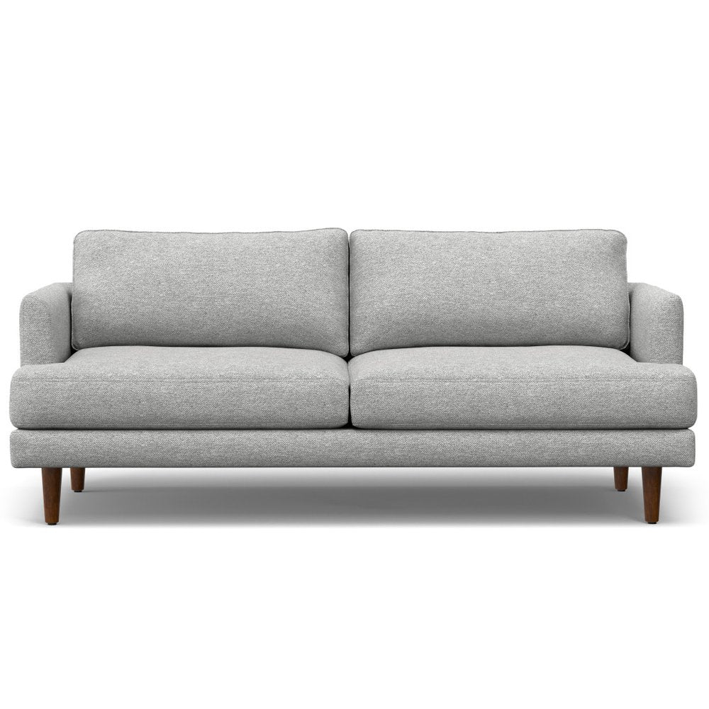 76" Gray Upholstered Sofa