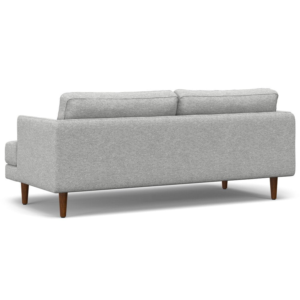 76" Gray Upholstered Sofa