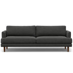90" Charcoal Upholstered Sofa