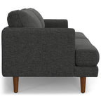 90" Charcoal Upholstered Sofa