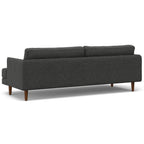 90" Charcoal Upholstered Sofa
