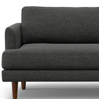 90" Charcoal Upholstered Sofa
