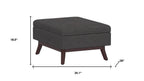 34" Natural And Brown Upholstery Ottoman With Storage