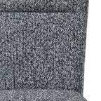 Set of Two Gray And Brown Upholstered And Wood Dining Side Chairs