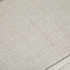 50" Dark Gray and Brown Fabric and Wood Upholstered Bench