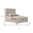 Three Piece White Solid Wood Bedroom Set