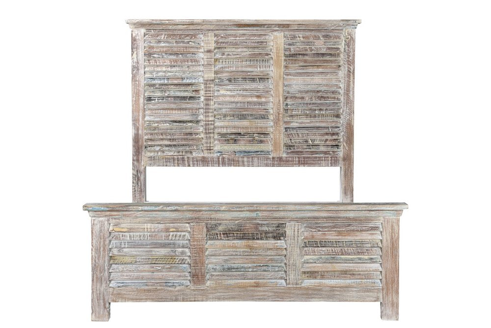 Three Piece White Solid Wood Bedroom Set