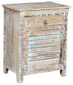 Three Piece White Solid Wood Bedroom Set