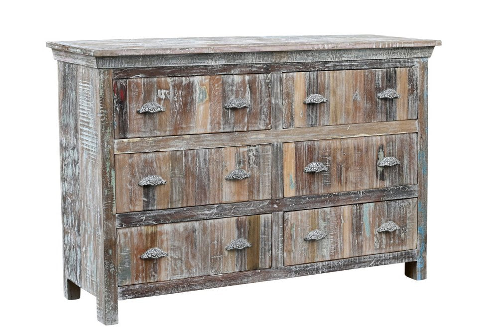 Three Piece White Solid Wood Bedroom Set
