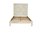 Three Piece Gray Solid Wood Bedroom Set
