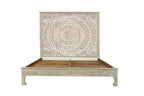 Three Piece Gray Solid Wood Bedroom Set