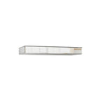 Set Of Three Silver Glass Wall Mounted Floating Shelf