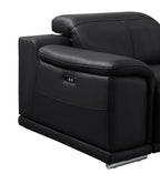 48" Beige Genuine Leather Power Wall Hugger Recliner With USB
