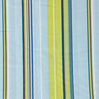 Aqua And Lime Green Striped Double Hammock