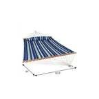 Light Blue And Dark Blue Striped Double Hammock