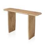 52" Natural Solid Wood Solid Console Table