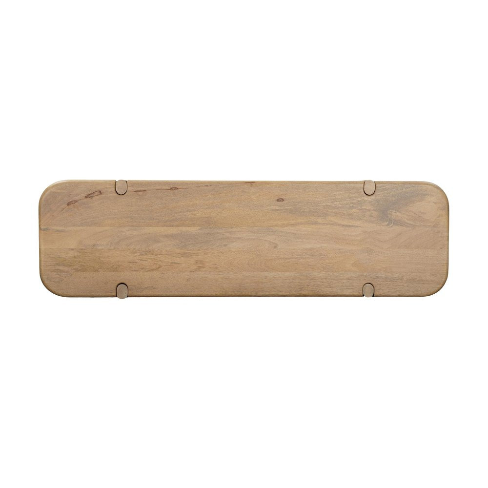 52" Natural Solid Wood Solid Console Table