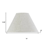 Light Brown Linen Plain Empire Lamp Shade
