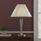 Off White Linen Pleated Empire Lamp Shade