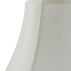 Eggshell Linen Piped Bell Lamp Shade